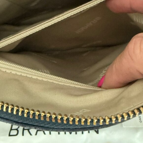 Brahmin Duxie Poolside Basque Genuine Leather Crossbody/Handbag - Picture 7 of 10